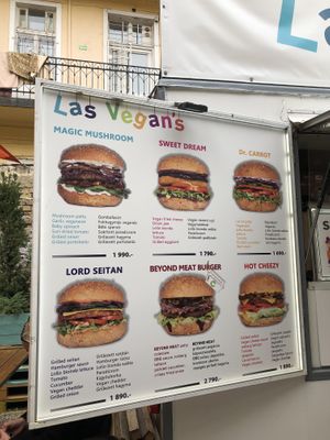 Menu 1 at Las Vegan's - Kazinczy Trailer in Budapest