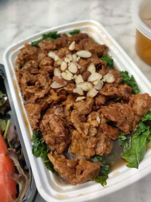 Citrus seitan at Ginger Root in New York City