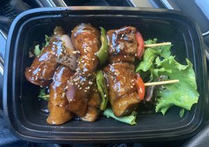 Seitan Skewers at Ginger Root in New York City