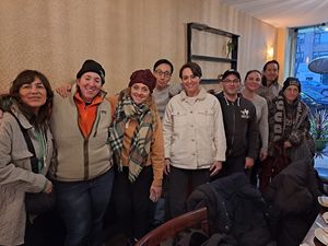 Thanks for the 

Group by VHOT - Vegan HangOut Team
V.H.O.T. - Vegan HangOut Team

https://www.facebook.com/groups/1291025701278337 at Ginger Root in New York City