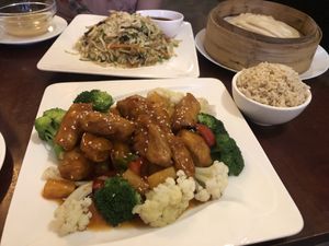 Sweet & Sour Sesame Vegan Chicken  at Ginger Root in New York City