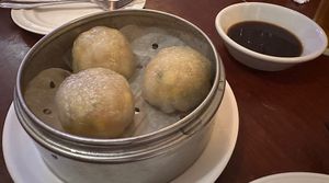 Nourishing dumpling  at Ginger Root in New York City