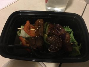 seitan skewers! at Ginger Root in New York City