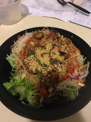 Mekong noodle salad bowl! at Ginger Root in New York City