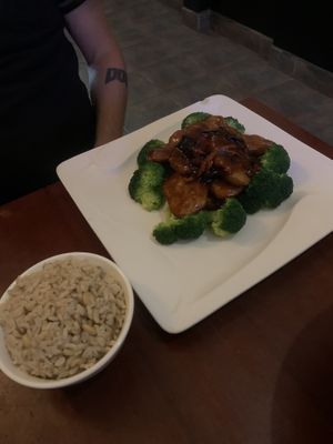 Veg “beef"  at Ginger Root in New York City