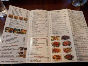 menu at Ginger Root in New York City