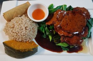 Black Pepper Seltan at Ginger Root in New York City