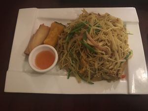 Stir-fried Singapore Mai-Fui at Ginger Root in New York City