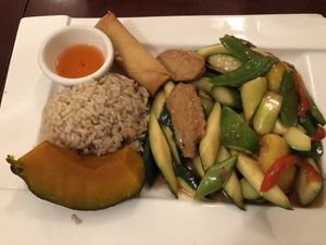 Mango soy protein lunch special  at Ginger Root in New York City