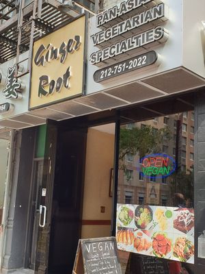 Outside at Ginger Root in New York City