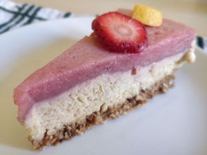 Strawberry Cheesecake at Holy Cow in Edinburgh