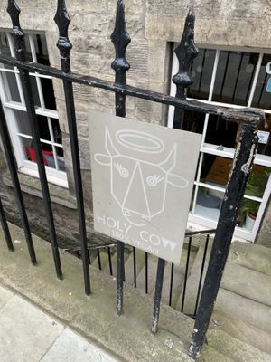 the path to joy at Holy Cow in Edinburgh