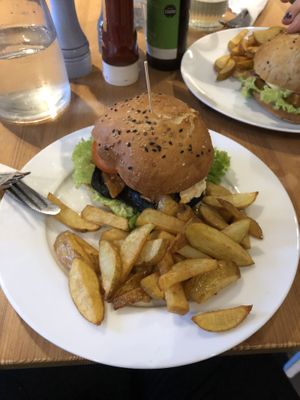 The perfect meal after climbing Arthur’s Seat!  at Holy Cow in Edinburgh