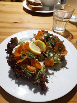 Lox sandwich at Holy Cow in Edinburgh