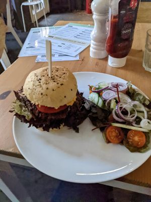 Quarter Pounder Burger at Holy Cow in Edinburgh