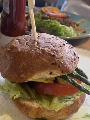 Mushroom burger   at Holy Cow in Edinburgh