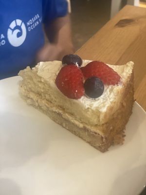 Victoria sponge cake!   at Holy Cow in Edinburgh