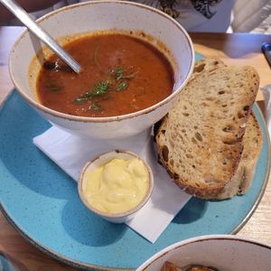 Soup of the day at Holy Cow in Edinburgh