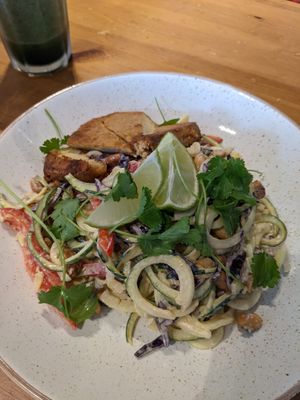 Pad Thai salad at Holy Cow in Edinburgh