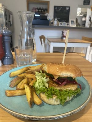 Vietnamese burger   at Holy Cow in Edinburgh