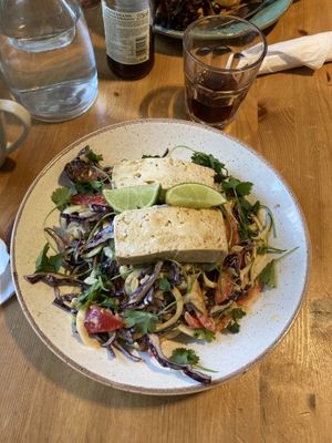 Tofu salad  at Holy Cow in Edinburgh
