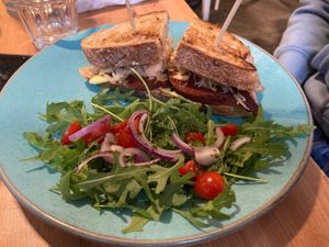 Ruben sandwich  at Holy Cow in Edinburgh