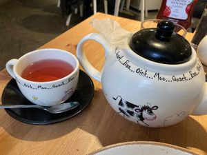 Pot of tea - spicy apple   at Holy Cow in Edinburgh