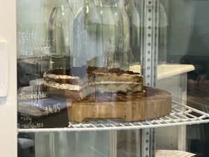 Tiramisu cake  at Holy Cow in Edinburgh