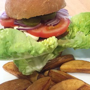 Mexican Burger at Holy Cow in Edinburgh