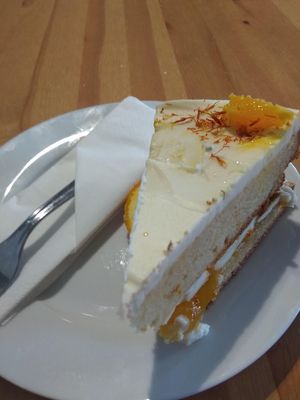 Orange  cheesecake👌🏻 at Holy Cow in Edinburgh