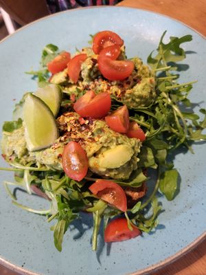 the bread was not to my liking (avocado toast) at Holy Cow in Edinburgh