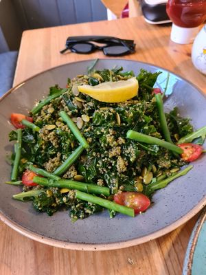 Kale quinoa salad at Holy Cow in Edinburgh