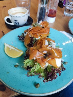 "Salomon" sandwich at Holy Cow in Edinburgh