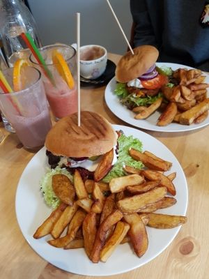 the best burgers!!! at Holy Cow in Edinburgh