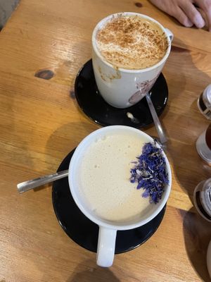 Chai and early grey matcha   at Holy Cow in Edinburgh