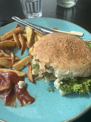 King Oyster Burger   at Holy Cow in Edinburgh