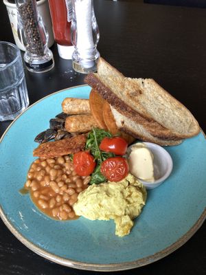 The vegan breakfast (served all day), just great  at Holy Cow in Edinburgh