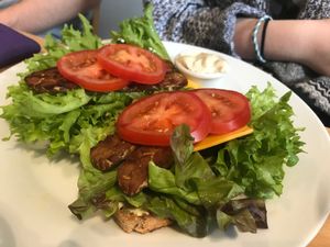 Vegan BLT style sandwich  at Holy Cow in Edinburgh