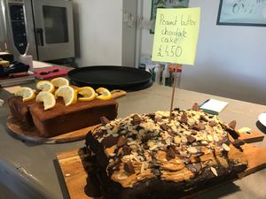 vegan cakes  at Holy Cow in Edinburgh