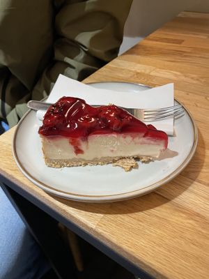 cherry NY CHEESECAKEE  at Holy Cow in Edinburgh