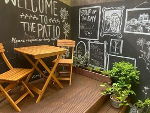 patio at Holy Cow in Edinburgh