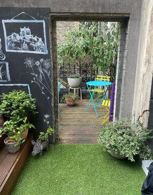 outside at Holy Cow in Edinburgh