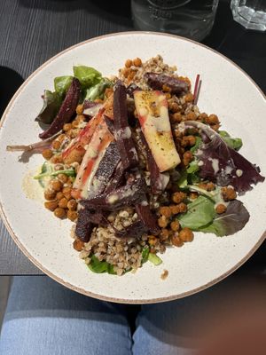 Root vegetable bowl  at Holy Cow in Edinburgh