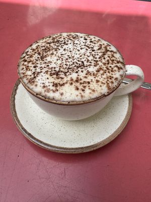 Chai latte  at Holy Cow in Edinburgh