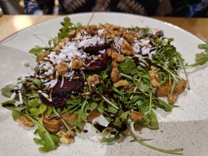 Beetroot sandwhich at Holy Cow in Edinburgh