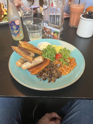 Vegan breakfastt  at Holy Cow in Edinburgh