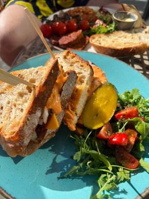 Ruben Sandwich - so tasty and full of flavours… wiuld come back just for this sandwich !!! at Holy Cow in Edinburgh