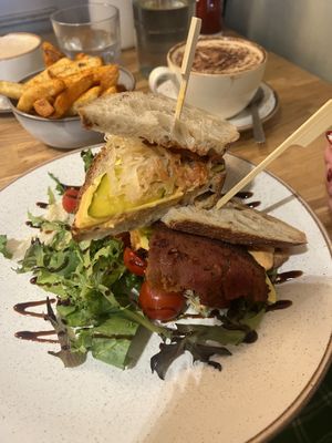 Vegan Reuben  at Holy Cow in Edinburgh