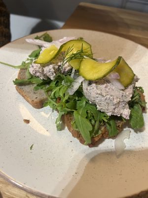Vegan “mackerel” sandwich - our favourite!  at Holy Cow in Edinburgh