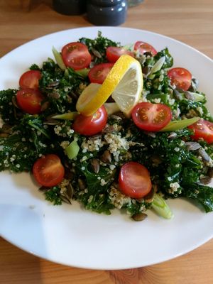 supergreen salad. at Holy Cow in Edinburgh